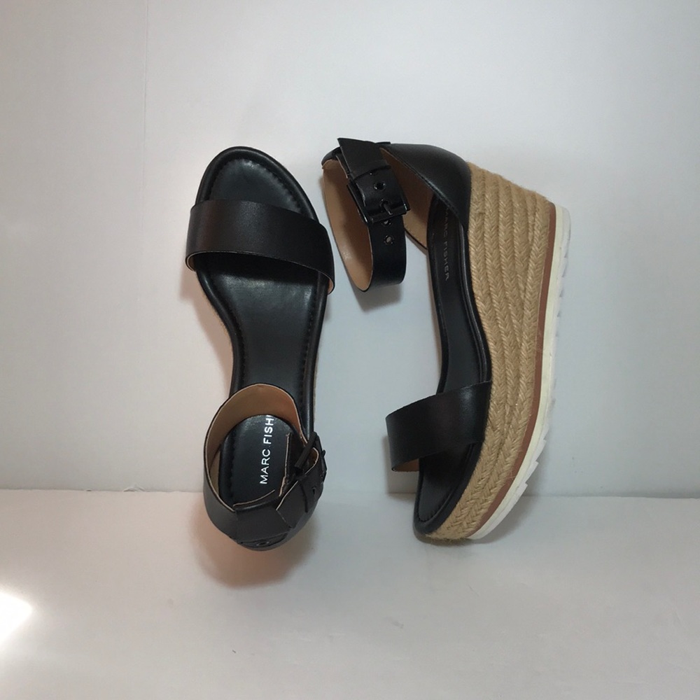 Marc Fisher Zako Leather Espadrille Sandals - Picture 3 of 8